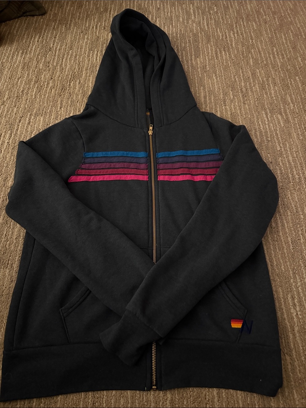 Aviator nation 5 stripe hoodie